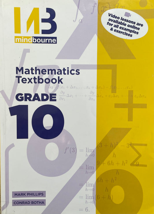 Mindbourne Mathematics Textbook Grade 10