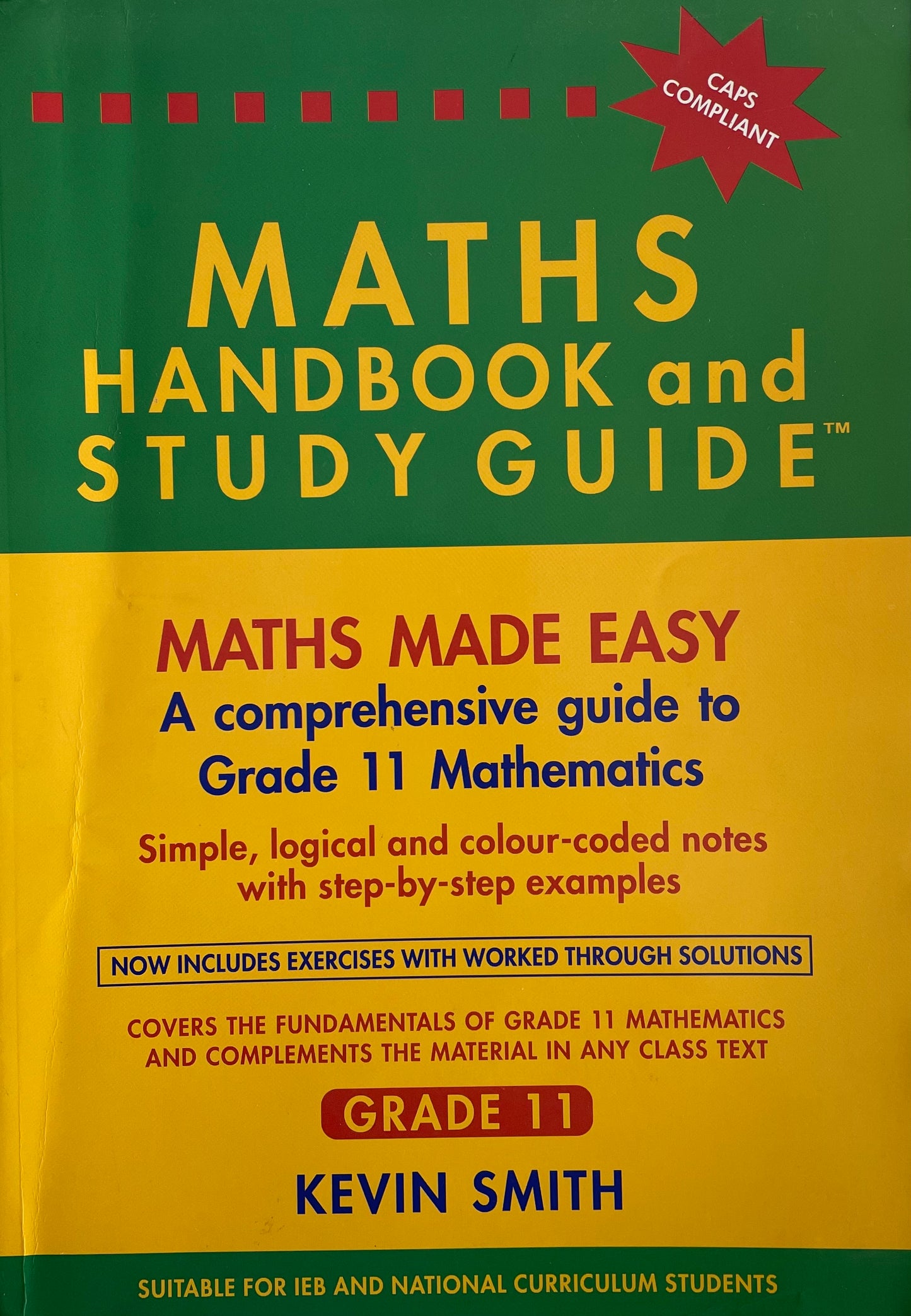 Maths Handbook & Study Guide Grade 11